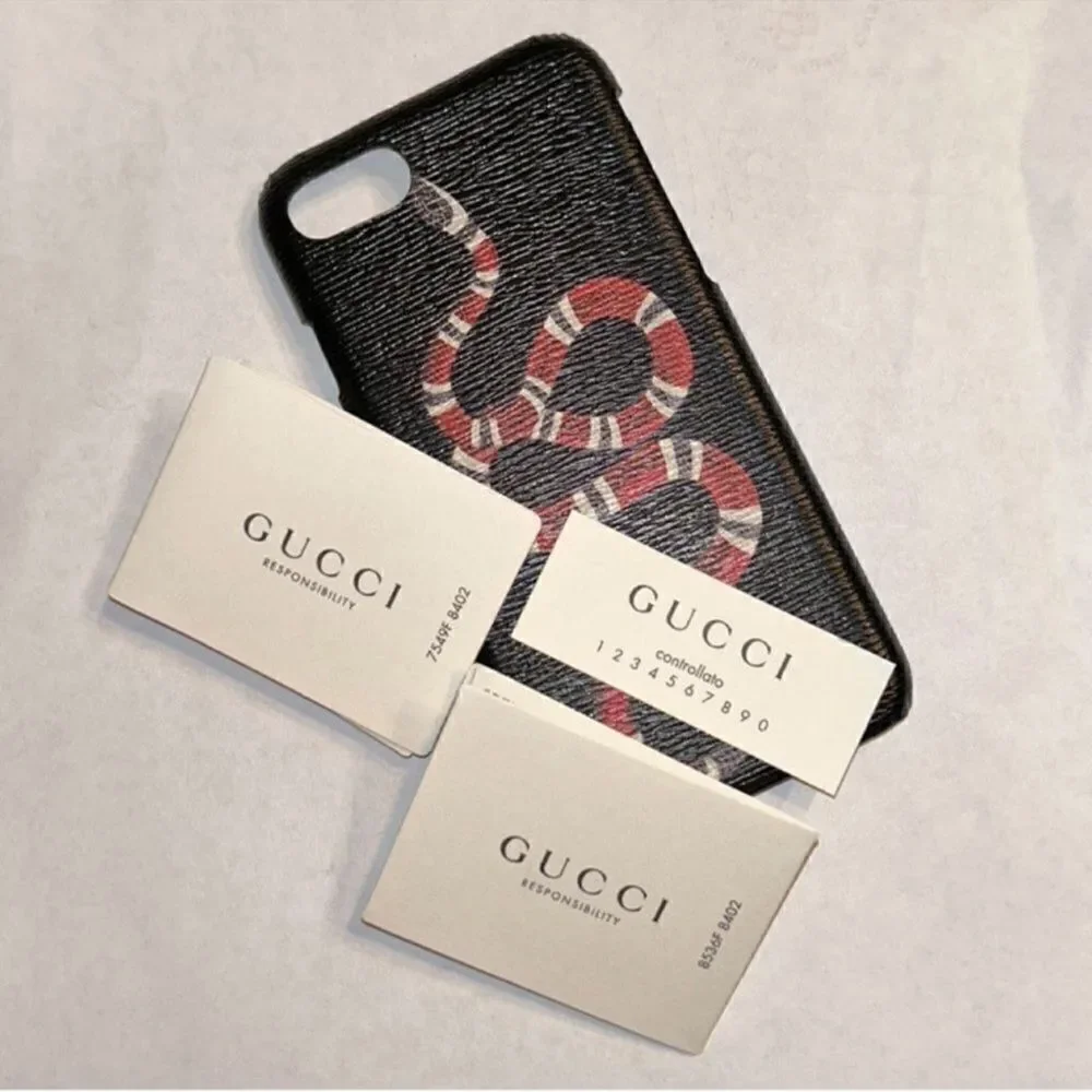 Authentic Gucci Snake iPhone 7/8 Red & Black Phone Case
